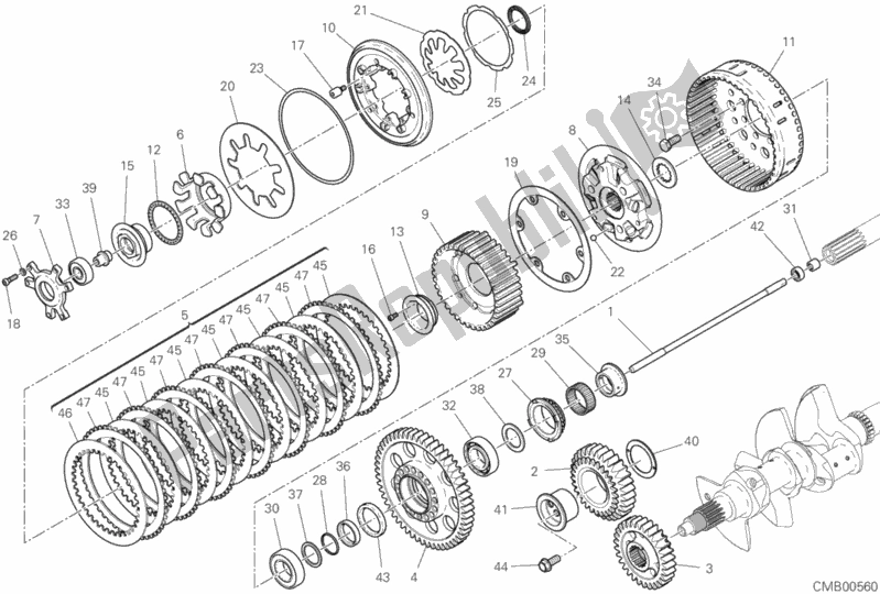 Toutes les pièces pour le Embrayage du Ducati Superbike Superleggera V4 998 2020